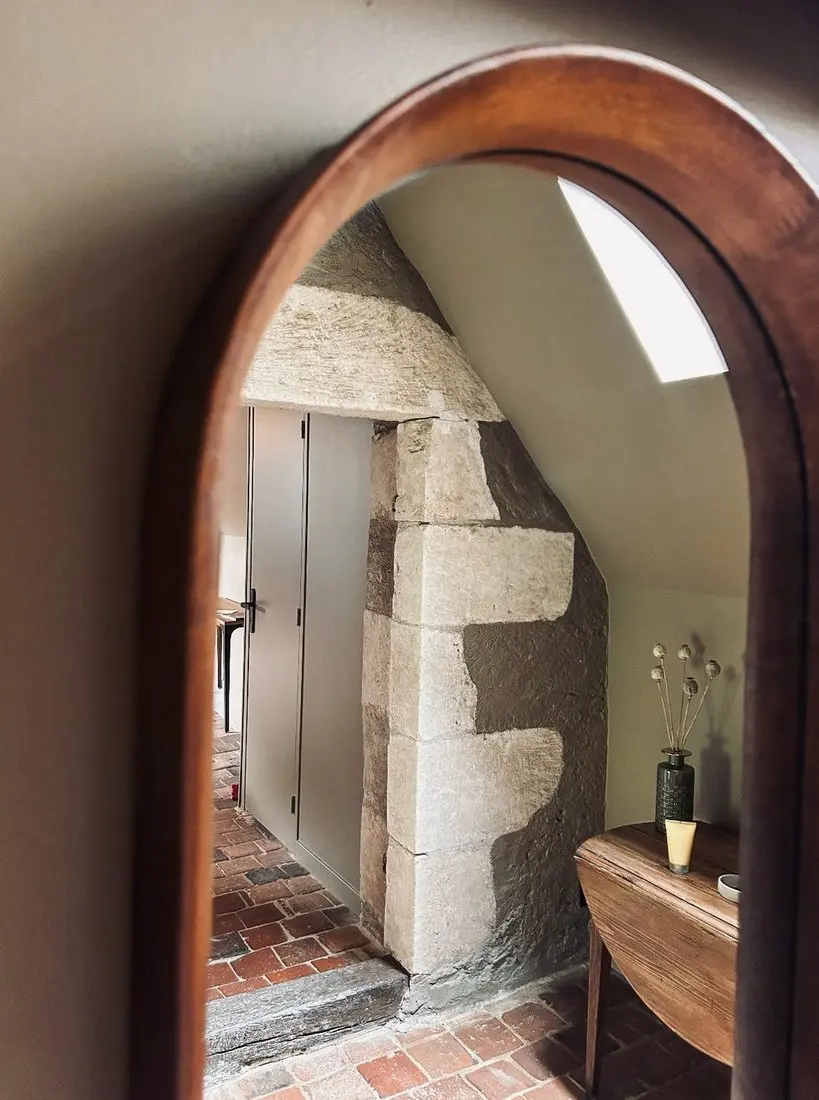 Détail d'une chambre sous les toits