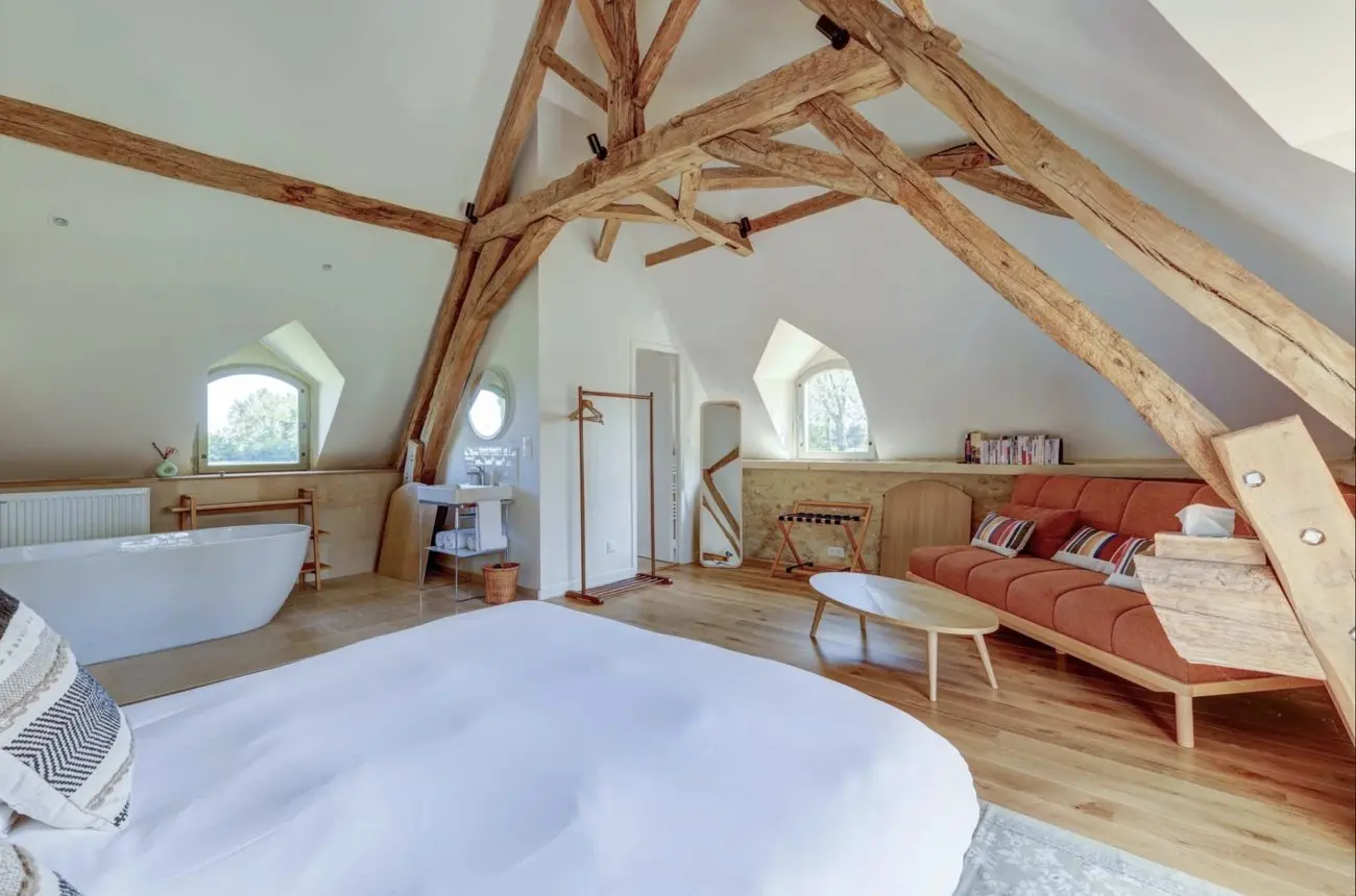 La chambre master sous la charpente