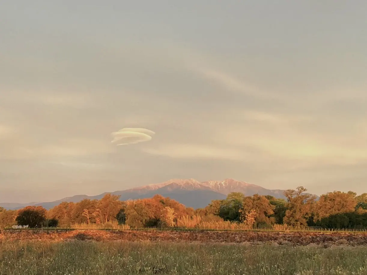 Le Canigou au coucher du soleil